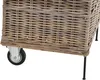 KRINES HOME Holzwagen / Kaminholzwagen aus Rattan-Naturrohr Produktbild-Vorschau 6
