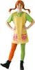 A young girl dressed as Pippi Longstocking stands with her hands on her hips. Produktbild-Vorschau