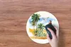 MuchoWow® Mauspad Mousepad Leuchtturm - Palme - Vogel - Produktbild-Vorschau 3