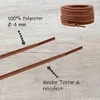 Runde Schnürsenkel in Braun - 140cm Produktbild-Vorschau