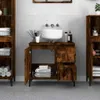 vidaXL Badschrank Räuchereiche 65x33x60 cm Holzwerkstoff Produktbild-Vorschau 3