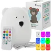 Lampada da comodino in silicone con orsetto per bambini LED Anteprima dell’immagine prodotto 1