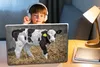 MuchoWow® Laptop Aufkleber Sticker Cover Kuh - Stroh - Kalb Produktbild-Vorschau 3