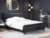 BELIANI Bett Schwarz 140 x 200 cm Samtstoff Stilvolle Produktbild-Vorschau 2