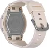The back of a beige Casio G-Shock watch is shown, with the strap and buckle visible. Podgląd zdjęcia produktu