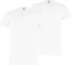 Puma Herren V-Neck Shirts 4er Pack White Weiss Baumwolle Produktbild-Vorschau 2