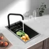 Zlewozmywak ze stali nierdzewnej z kranem i pokrywą Podgląd zdjęcia produktu 1