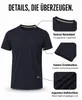 Mivaro Herren T-Shirt 5er Pack Basic Rundhals - Männer Produktbild-Vorschau 3