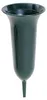 Grabvase in Tulpenform Höhe 26cm Kunststoff grün Produktbild-Vorschau 2