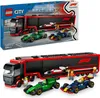 LEGO City F1 Transporter mit RB20 & AMR24 F1 Rennautos - Produktbild-Vorschau 1