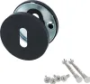 Moderne Türrosetten rund Edelstahl Schwarz – Rosetten Set - Produktbild-Vorschau 2
