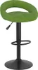 A single green bar stool with a black base and stem, photographed against a white background. Náhled obrázku produktu
