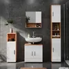 Midischrank Vicco Irma Weiß Hochglanz/Goldkraft Eiche 30 x Produktbild-Vorschau 4
