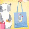 Mr. & Mrs. Panda Jutebeutel Immobilienkauffrau Herz - Sky Produktbild-Vorschau 2