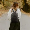 Damen Kultiger Lederrucksack, Schultertasche, Nubukleder, Produktbild-Vorschau 3