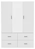 Armoire 130 cm, 2 portes avec miroir, 2 étagères, 4 Voir les images du produit 8