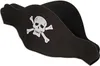 Piratenhut mit Totenkopf schwarz aus Schaumstoff mit Produktbild-Vorschau 1