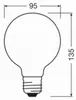 OSRAM LED vervangingslamp CLASSIC GLOBE95, bolvormig, Productafbeelding-voorbeeld 6