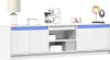 Maison Exclusive - TV-meubel met LED-verlichting, wit, Productafbeelding-voorbeeld 1