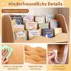 COSTWAY Kinderregal mit 2 Boxen auf Rollen, Bücherregal Produktbild-Vorschau 7