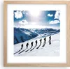 Gerahmtes Poster - Rahmen in heller Eiche - Berg Wanderung Produktbild-Vorschau 1
