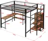 Hochbett mit Schreibtisch, Lattenrost, Rausfallschutz und Produktbild-Vorschau 7
