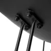 A close-up view of the underside of a black metal object, showing the attachment points of legs with bolts and nuts. Náhľad obrázku produktu