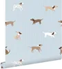 ESTAhome Tapeta psy niebieskimIbrązowym 50 x 900 cm Podgląd zdjęcia produktu 1