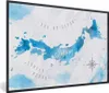 MuchoWow® MuchoWow® Gerahmtes Poster Weltkarten - Japan - Produktbild-Vorschau 1
