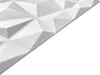 A close-up, angled view of a white 3D wall panel with a geometric, faceted design. Podgląd zdjęcia produktu