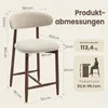 COLAMY 2er-Set Barhocker, moderne Thekenstühle mit Produktbild-Vorschau 6