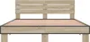 vidaXL Bettgestell Sonoma-Eiche 150x200 cm Holzwerkstoff Produktbild-Vorschau 4