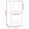 vidaXL Artisan dubová knihovna 40x24x76 cm materiál na bázi Náhled obrázku produktu 8