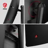 Collage of four close-up shots of the back and side of a black MSI gaming monitor. Produktbild-Vorschau