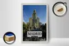 Holzschild Reise 12x18 cm Madrid Spanien Pferd Panorama Produktbild-Vorschau 3