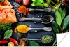 MuchoWow® Poster Kräuter - Löffel - Küche - Gewürze 120x80 Produktbild-Vorschau 1