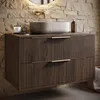 Badplaats Waschbeckenunterschrank Rimini 80 x 46 cm Walnuss Produktbild-Vorschau 2
