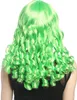 WIG ME UP Perücke Korkenzieher-Locken Grün XR-007-PC15 Produktbild-Vorschau 3