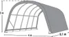 Namiot foliowy ShelterLogic Pasture Tent Garage Run-In-Shed Podgląd zdjęcia produktu 7