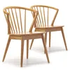 Pack 2 Stühle Mura Eiche Farbe, Massivholz, 55 cm (L) 58,5 Produktbild-Vorschau 1