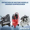 AREBOS 30L kompresor powietrza 1500W, kompresory, 10 bar, Podgląd zdjęcia produktu 12