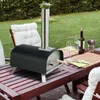 COSTWAY Pizzaofen Outdoor, tragbarer Pizza Holzofen inkl. Produktbild-Vorschau 2