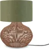 GOOD&MOJO - Tischleuchte Kalahari - Grün/Rattan - Ø32cm Produktbild-Vorschau 1