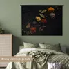 MuchoWow® Wandteppich Wandbehang Kräuter - Schwarz - Produktbild-Vorschau 4