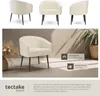 Fauteuil Mysig beige, rembourrage épais et tissu bouclette Voir les images du produit 5