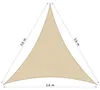 TTL GARDEN Sonnensegel Dreieck 3,6x3,6x3,6m sand-beige Produktbild-Vorschau 2