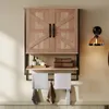 Mobile da bagno da parete in stile loft rustico con gancio, Anteprima dell’immagine prodotto 2