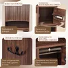 Meuble de rangement pour WC, marque ALIGHTUP, avec 2 portes Voir les images du produit 6