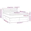The Living Store Boxspringbett mit Matratze Dunkelbraun Produktbild-Vorschau 6
