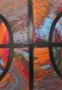 Close-up of a basketball with a colorful, abstract design. Produktbild-Vorschau